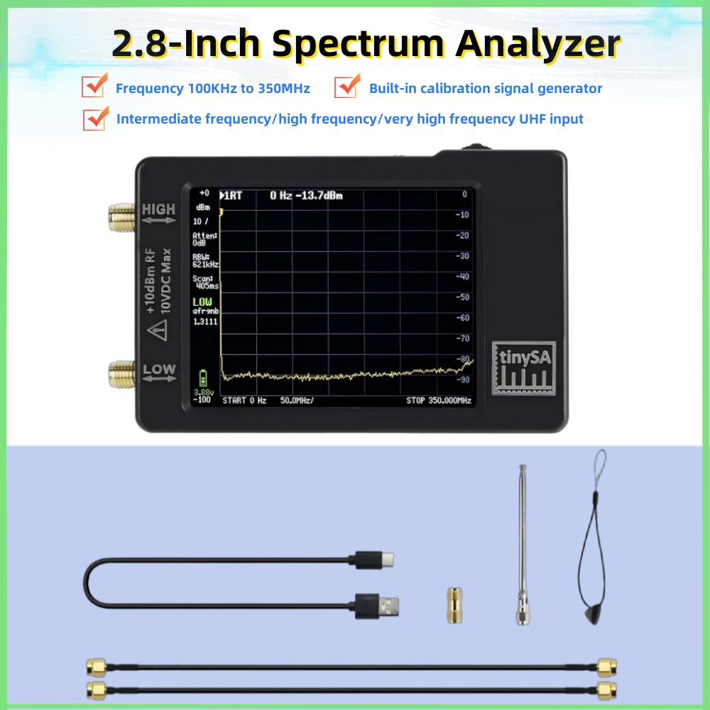 Analyseur de spectre TinySA 10 - Signal Generator Spectrum Analyzer avis et prix